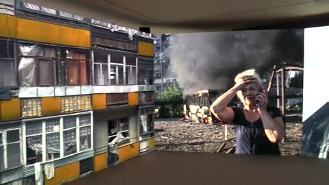 Ukraine TikTok exhibit shows life goes on despite war