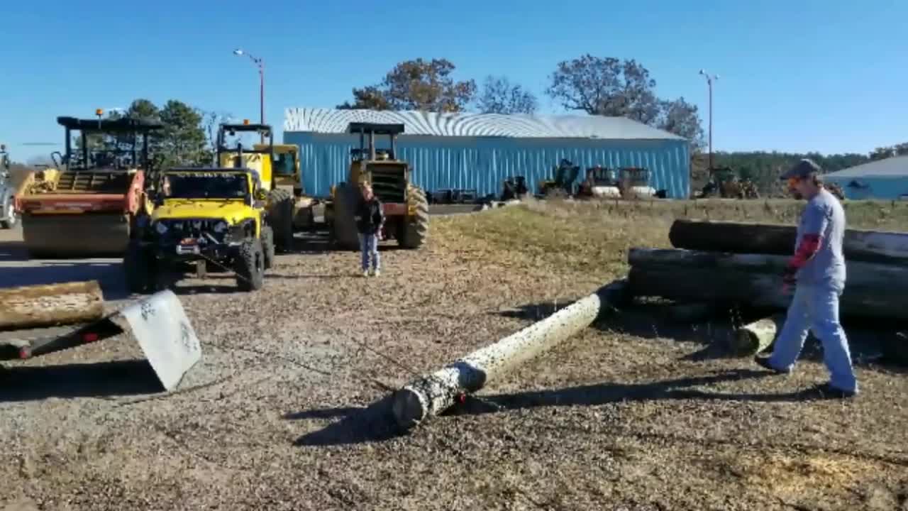 Trail Recycling | Using Power Poles For 4X4 Log Crawls? Yep, it's a thing!