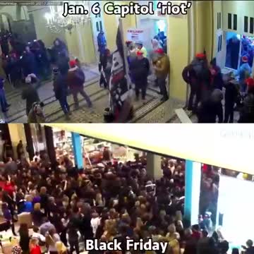 Staged j6 Insurrection versus Black Friday