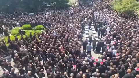 The funeral procession began for 11 of the children who were murdered last night