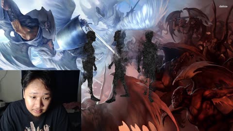 were dealing with angels and demons - the biblical narrative