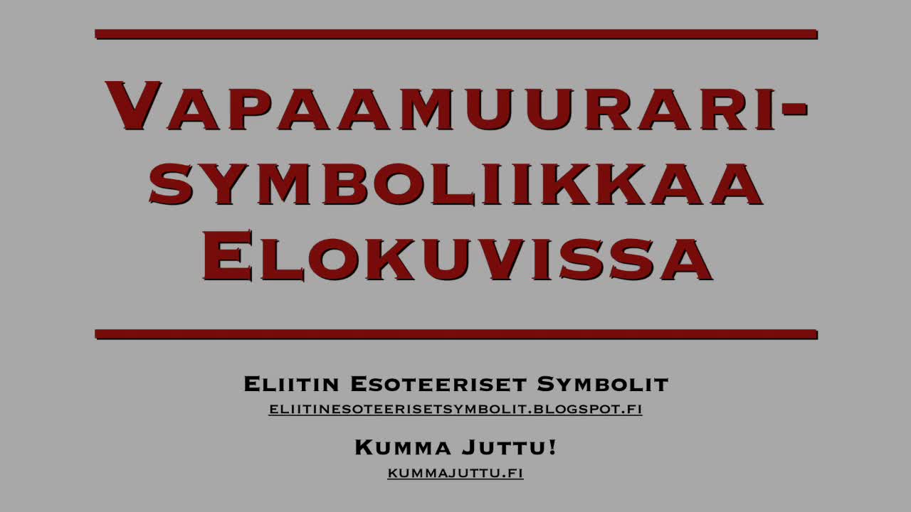 Vapaamuurarisymboliikkaa elokuvissa