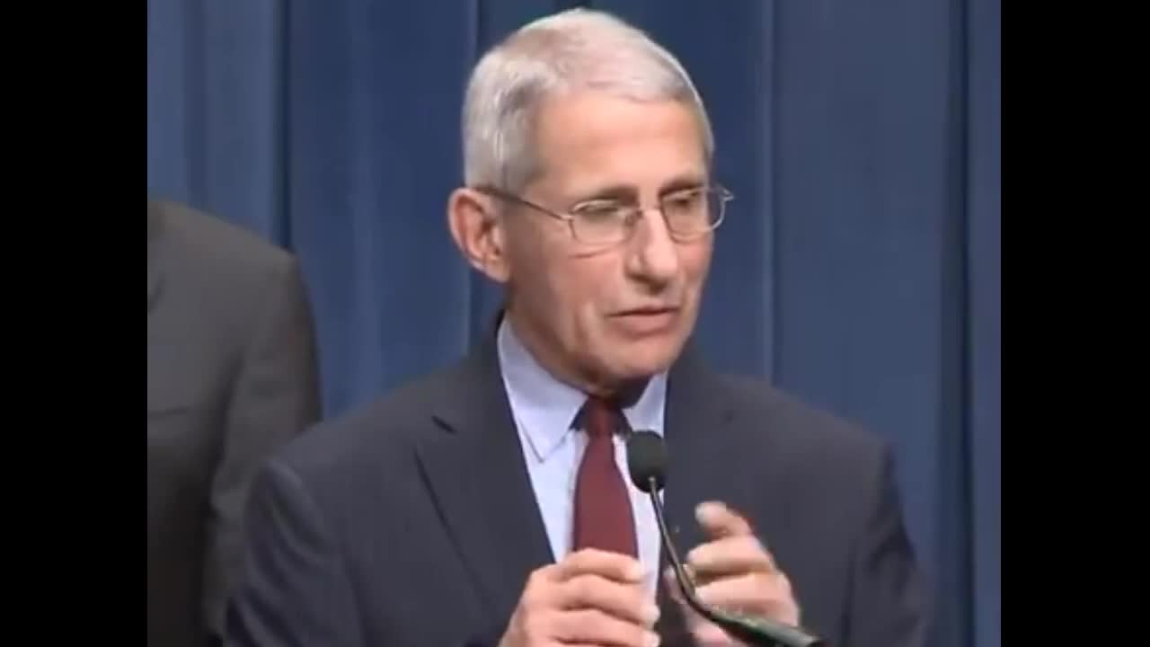 FAUCI: Asymptomatc Carriers Do Not Drive a Pandemic.
