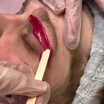 Eyebrow Waxing Tutorial with Sexy Smooth Cherry Desire Hard Wax | @waxed.bymary