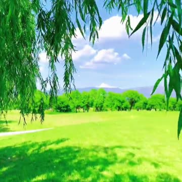 The scenery is picturesque and colorful