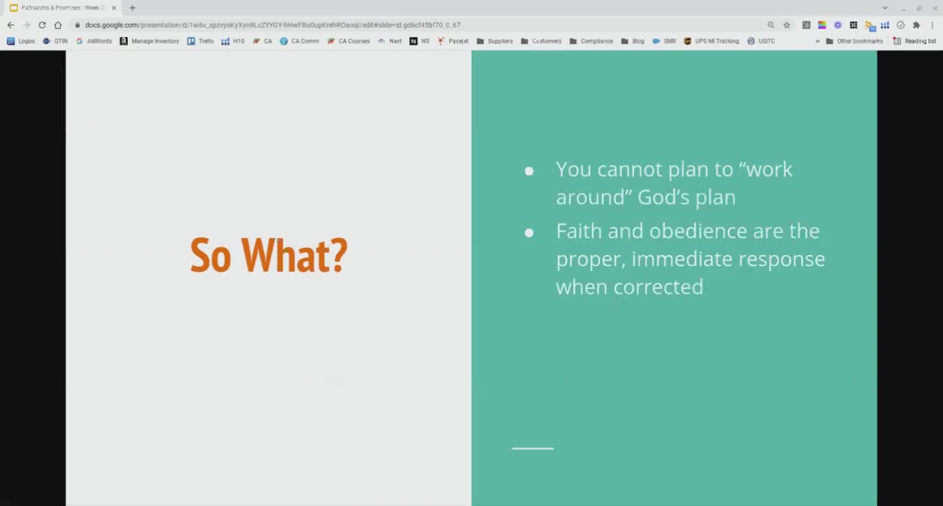 Patriarchs and Promises - 11/28/2021