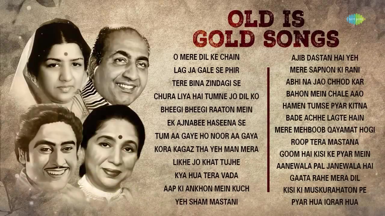 Old is Gold | O Mere Dil Ke Chain | Lag Ja Gale Se Phir |Tere Bina Zindagi Se |Evergreen Hindi Songs