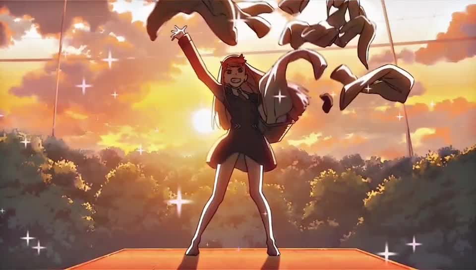 beautiful heroine in the animation "darling in the franxx"