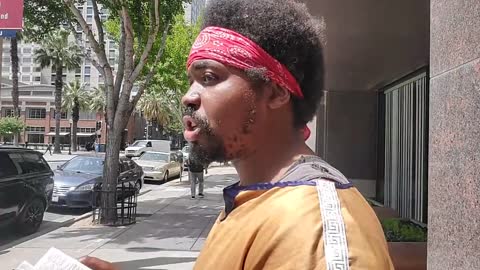 ISRAELITE IN SACRAMENTO(DOWNTOWN):4/27/22 PREACHING IL MAZABACH