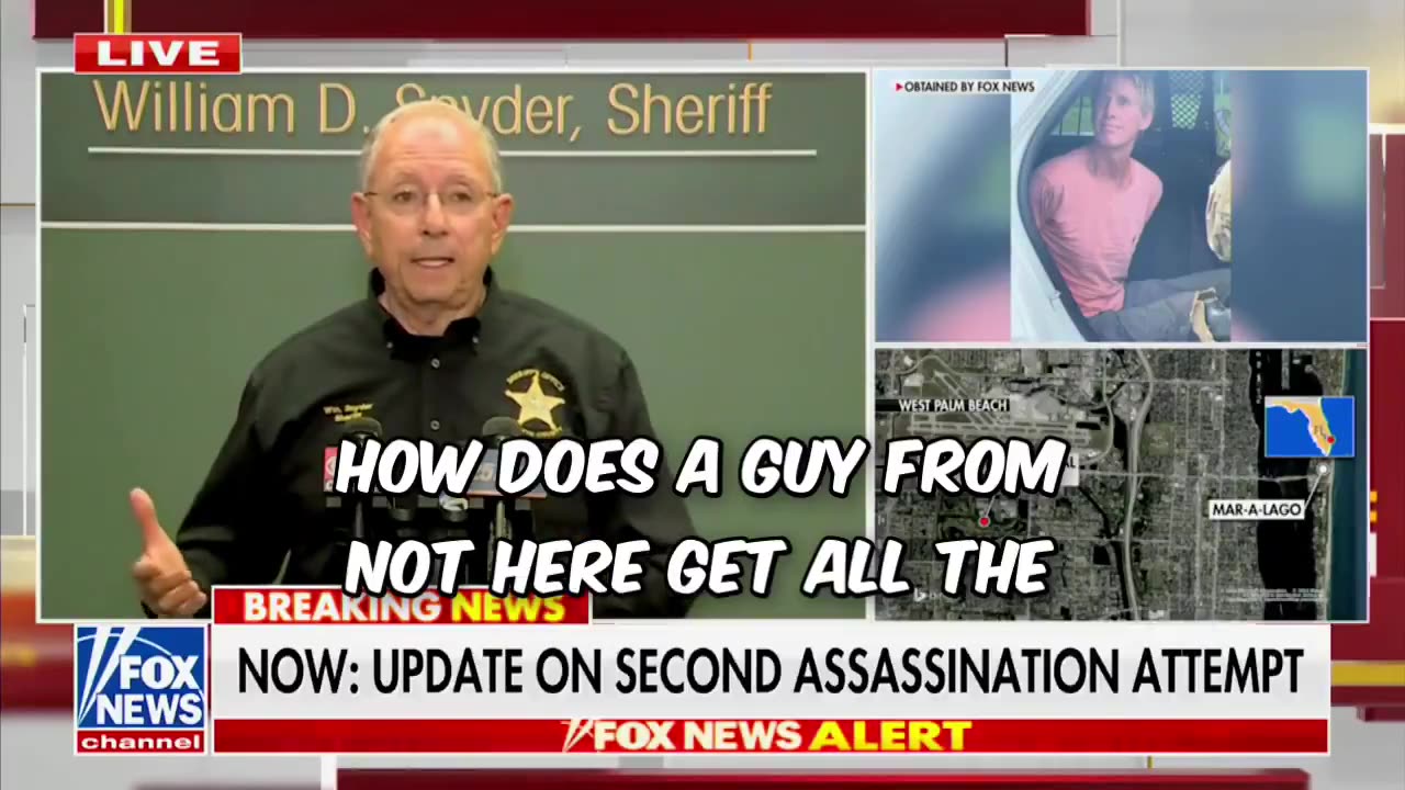 Martin County Sheriff Will Snyder says Trump shooter Ryan Routh could be part of a bigger Conspiracy