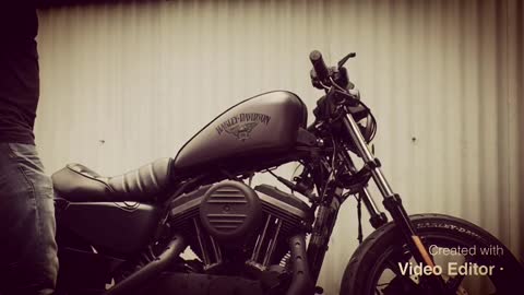 Harley Davidson Iron 883 startup - baffles removed