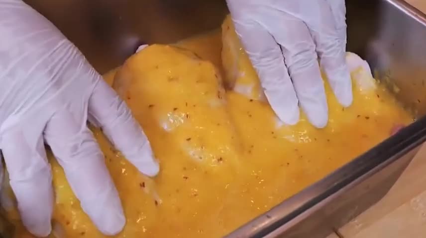 Give The Chicken An Orange-flavored Bath