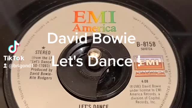 Old 45s vinyl records collections David Bowie