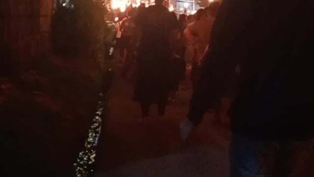 Traditional Torch Parade Towards Good Friday in Our Village