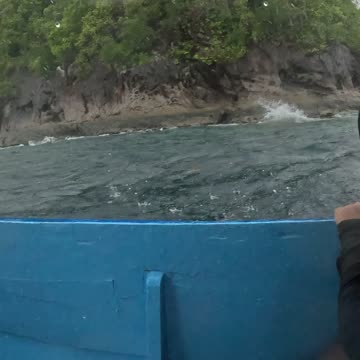 Once Islas, Island-Hopping Boat Ride. Rough weather just adds to the adventure!!