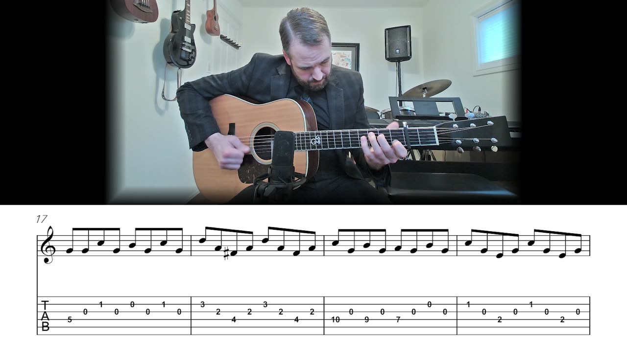 Love Me Tender (Aura Lee) - Crosspicking Guitar Lesson (Sheet Music + TAB)