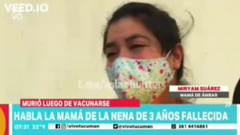 VACINA MATA CRIANÇA DE 3 ANOS