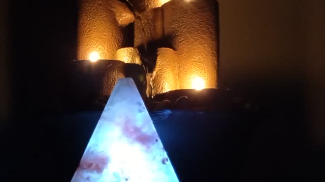 The meditation area presents: The healing feeling of light and water