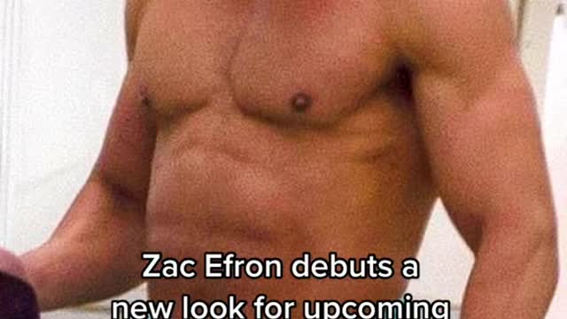 Zac Efron debutsa new look for upcoming wrestling film