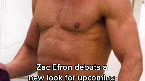 Zac Efron debutsa new look for upcoming wrestling film