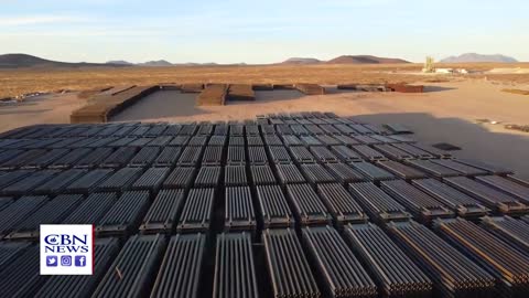 Border wall halted mid way