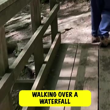 NOW WE WALK OVER A WATERFALL! #explore