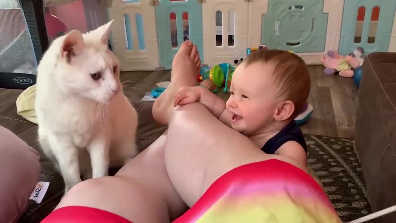 Cutest Babies Play With Dogs And Cats Compilation .. Cool Peachy