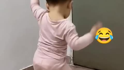 Cute kid dancing