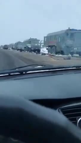 This is what the road from Kharkov to Stary Saltiva looks like now