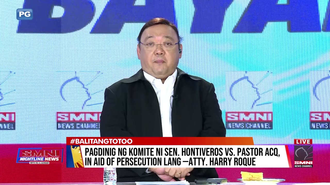 Pagdinig ng komite ni Sen.Hontiveros vs. Pastor ACQ, in aid of persecution lang —Atty. Roque