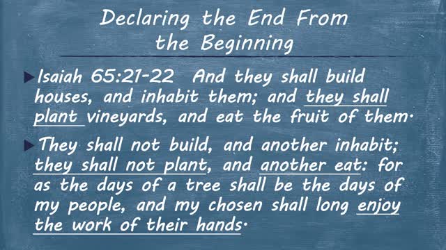 The Gospel - The Beginning and the End - Sukkot 2020 Part Five