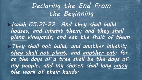 The Gospel - The Beginning and the End - Sukkot 2020 Part Five