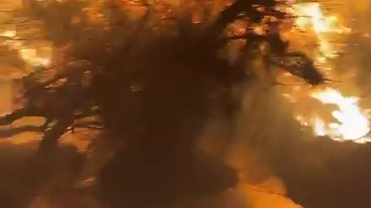 Morrillos in Río Hurtado, Coquimbo, Chile last night. Evacuations were ordered..