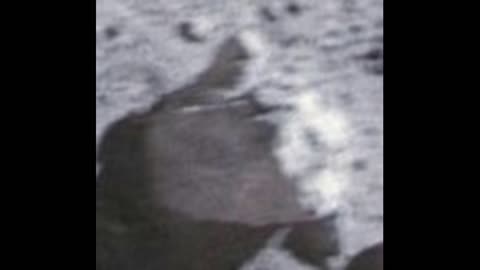 Moon Hoax -Thumbs-up Hand Rock Seen in Nevada Fake Moon Bay