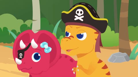 Baby Dino Ep11 The Pirate's Treasure | Jurassic World | Kids Cartoon |