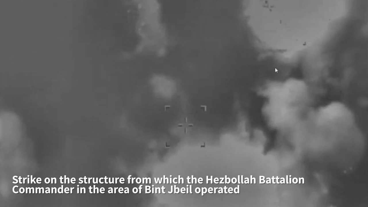 Attached is a video of the strike on the Hezbollah battalion commander from the