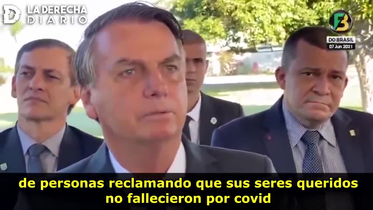 Bolsonaro: El 50% de los fallecidos no fueron por covid, inflaron las cifras