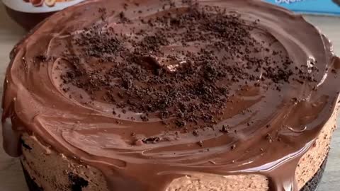 6_Ingredient Oreo & Nutella Cheesecake 😋😋😋