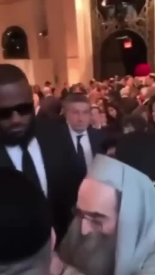LeBron James Seen Holding Hands with a Rabbi