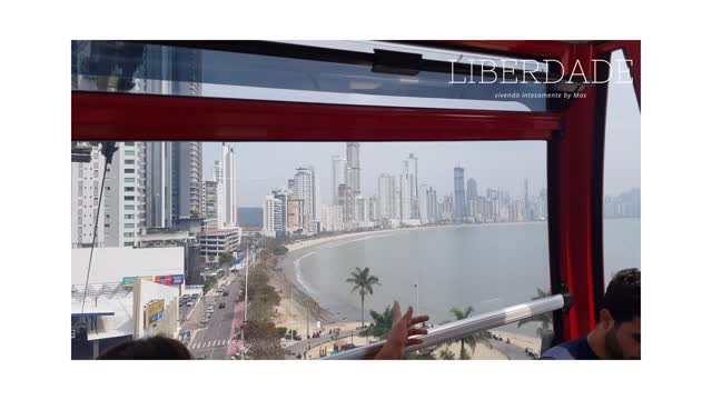 Magnificent view of the camboriu cable car.