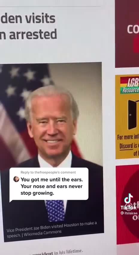 People are talking that is not Biden in the WH