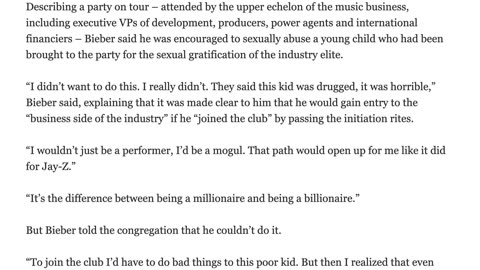 Justin Bieber/ Pedophiles Run The ‘Evil’ Music Industry | Maine Republic Email Alert