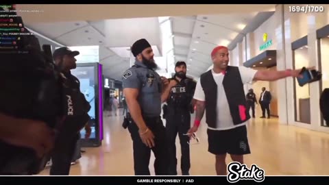 Fousey CRASHES OUT on police after getting banned from Toronto Mall