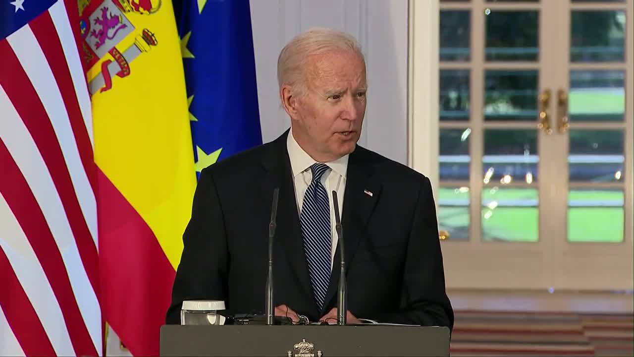 President Biden holds a press conference with Spanish Prime Minister Pedro Sanchez