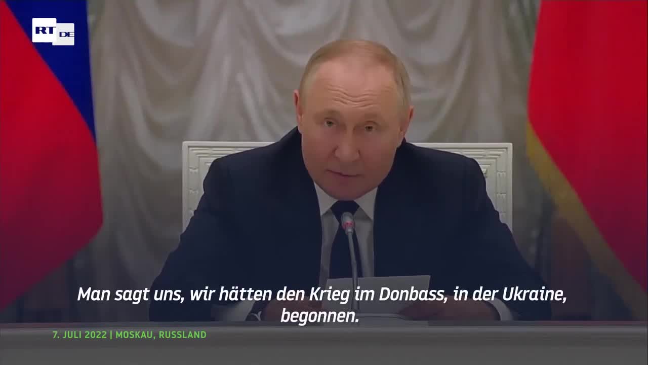 Putin vom 7.7.22 "…der Beginn des Zusammenbruchs der amerikanischen #Weltordnung…"