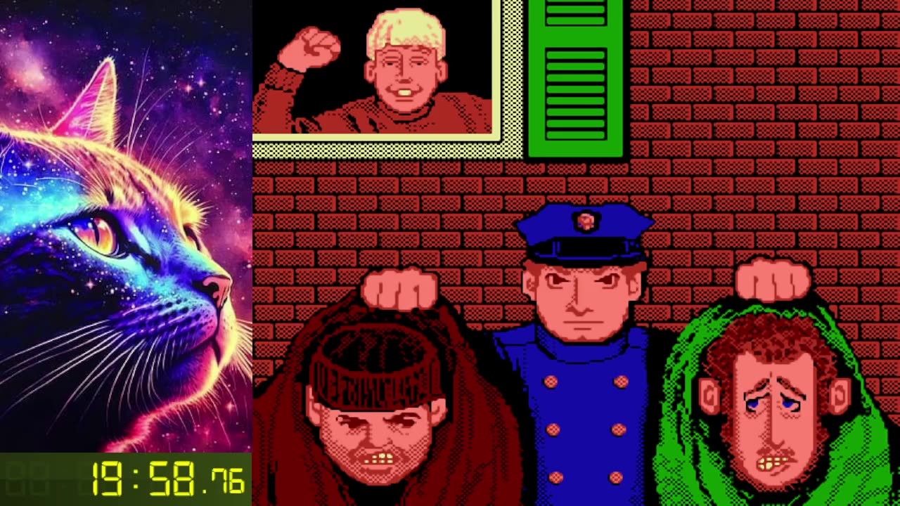 Home alone (NES) (glitched) speedrun in 19:58