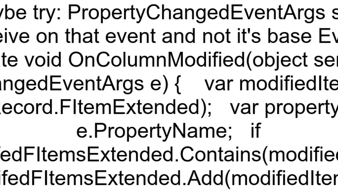 how do i check which property is changed on PropertyChanged event