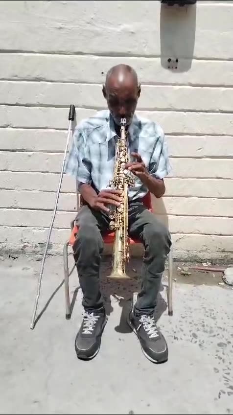 Blind musician’s desperate instrument appeal