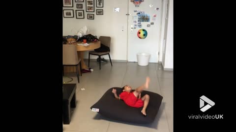 Kid replicates Ronaldo kick