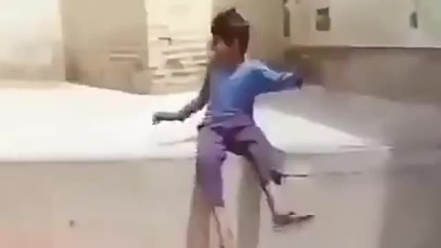 Indian boy stunt